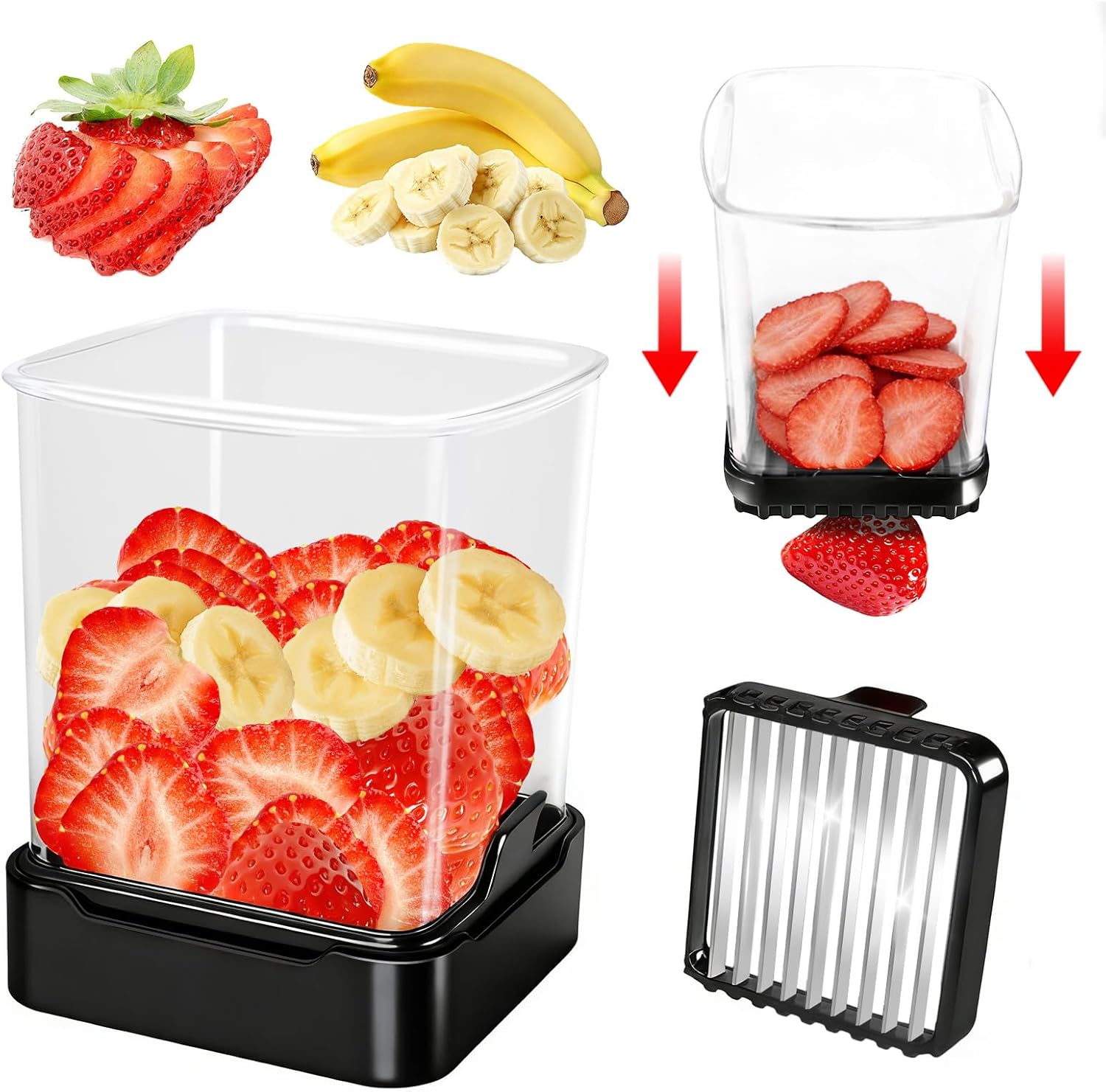 Fruit Slicer Cup for Strawberr - Meal Prep Egg incelemesi ve fiyatı