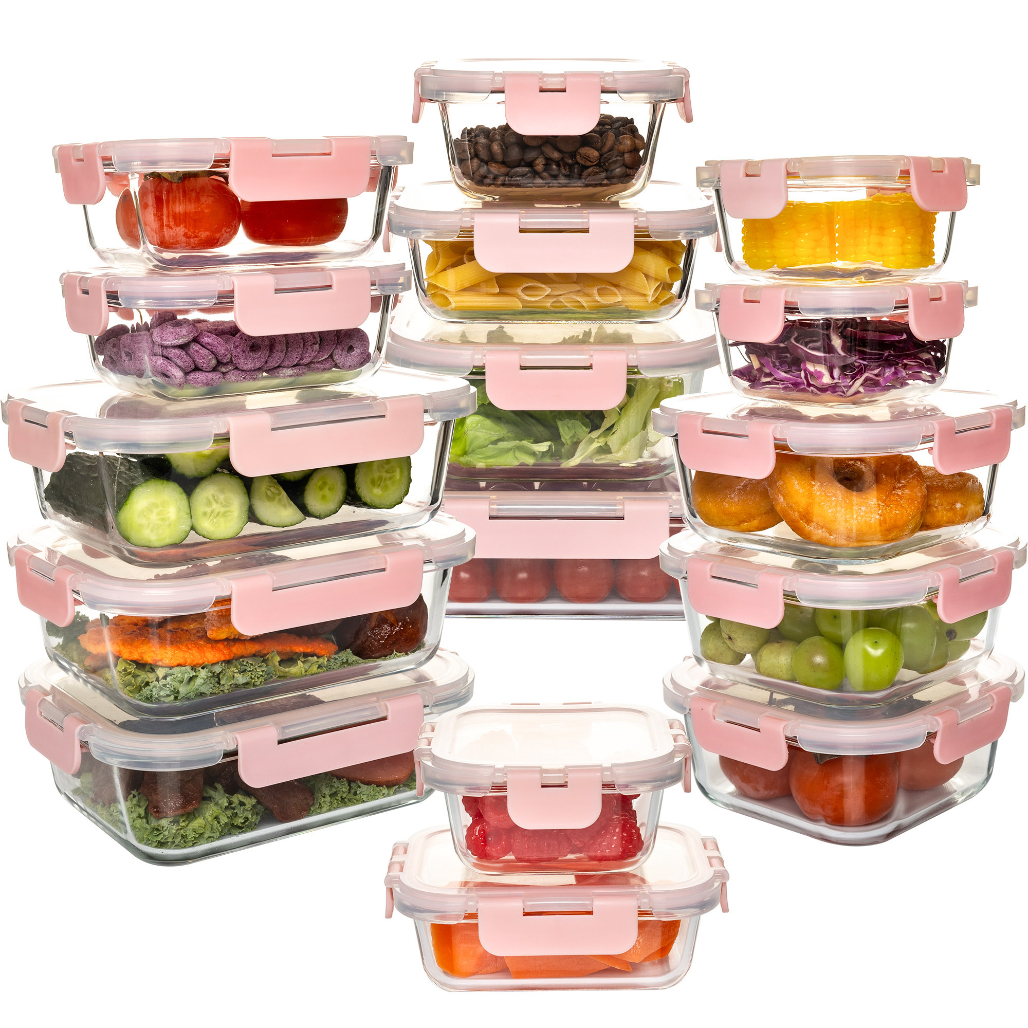 16-Piece Glass Food Storage Co - Meal Prep Glass Containers Oven Safe incelemesi ve fiyatı
