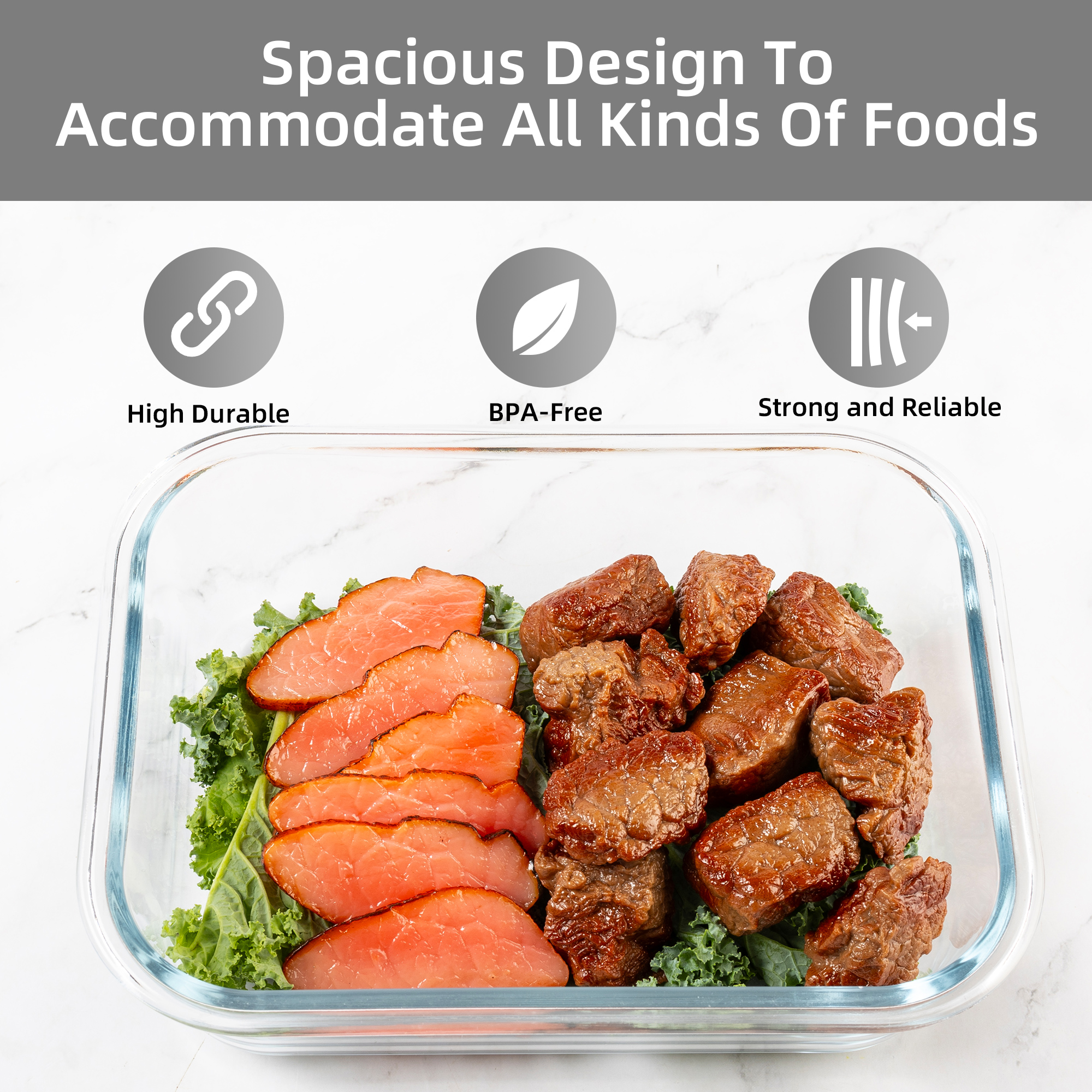 16-Piece Glass Food Storage Co - Meal Prep Glass Containers Oven Safe incelemesi ve fiyatı