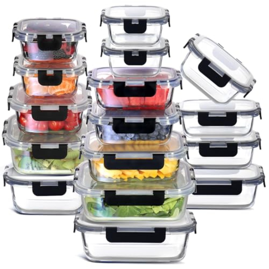 Glass food storage containers  - Meal Prep Glass Containers Oven Safe incelemesi ve fiyatı