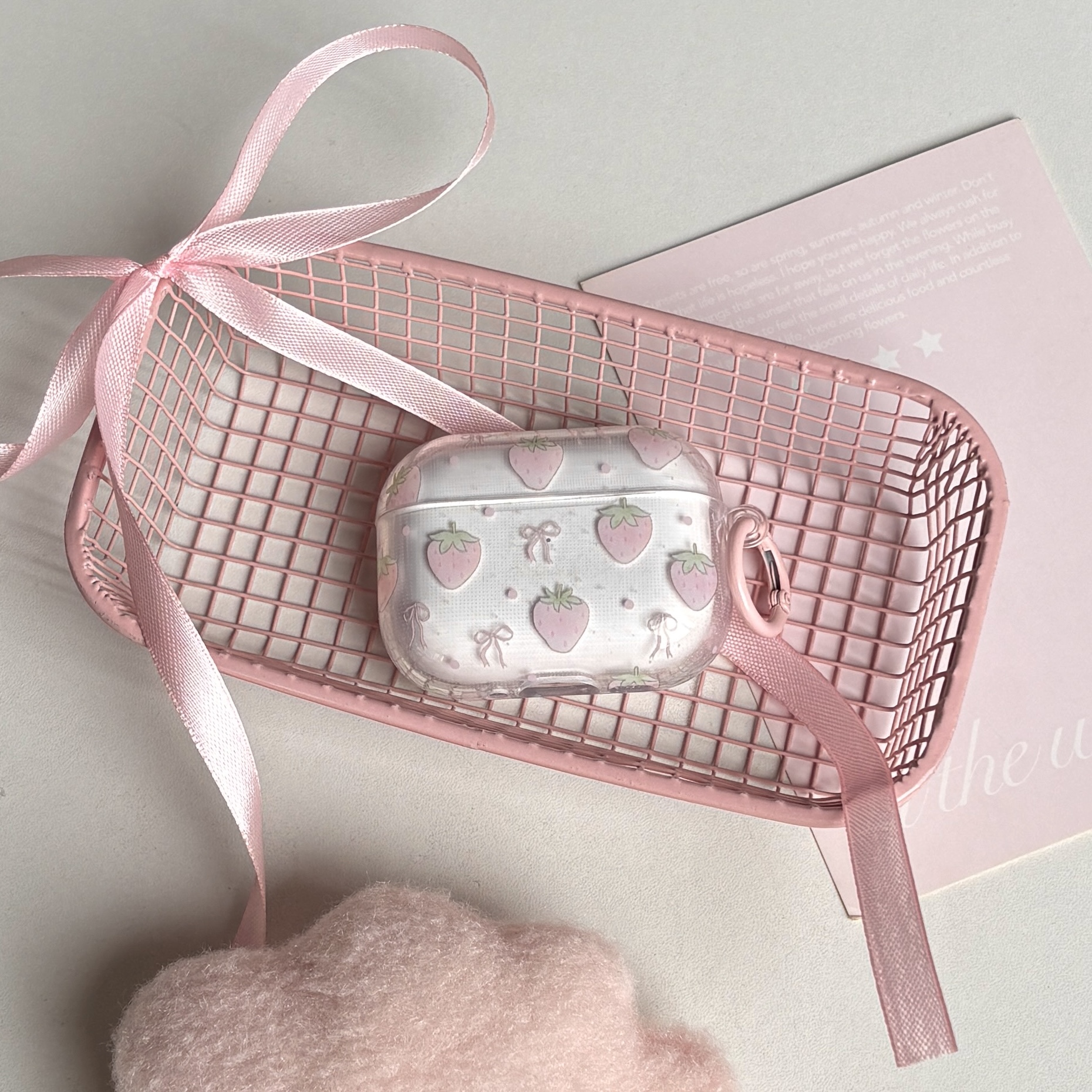 Sweet Cute Pink Strawberry Bow - Strawberry Huller incelemesi ve fiyatı