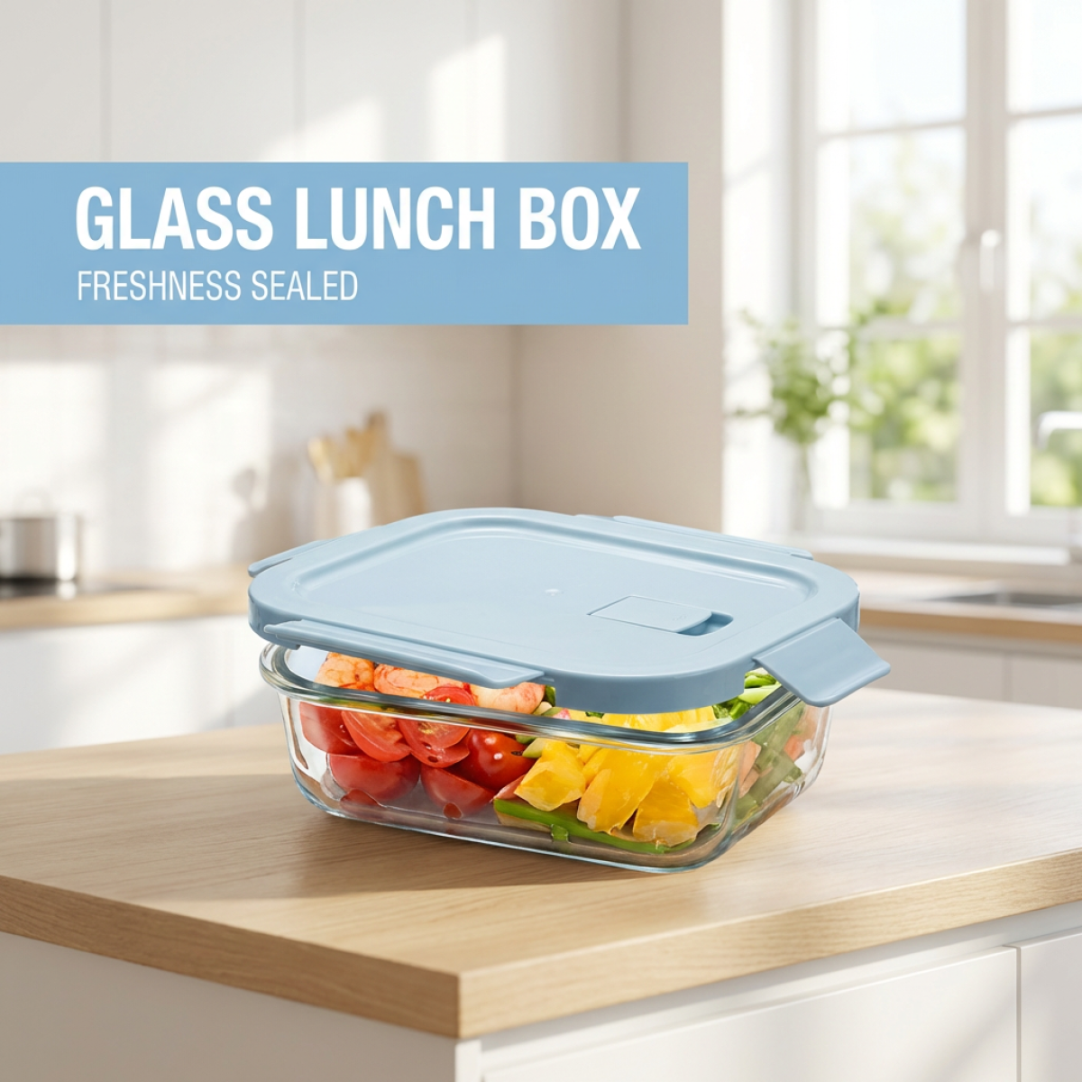Rockblue Glass Bowl Set with L - Meal Prep Glass Containers Oven Safe incelemesi ve fiyatı