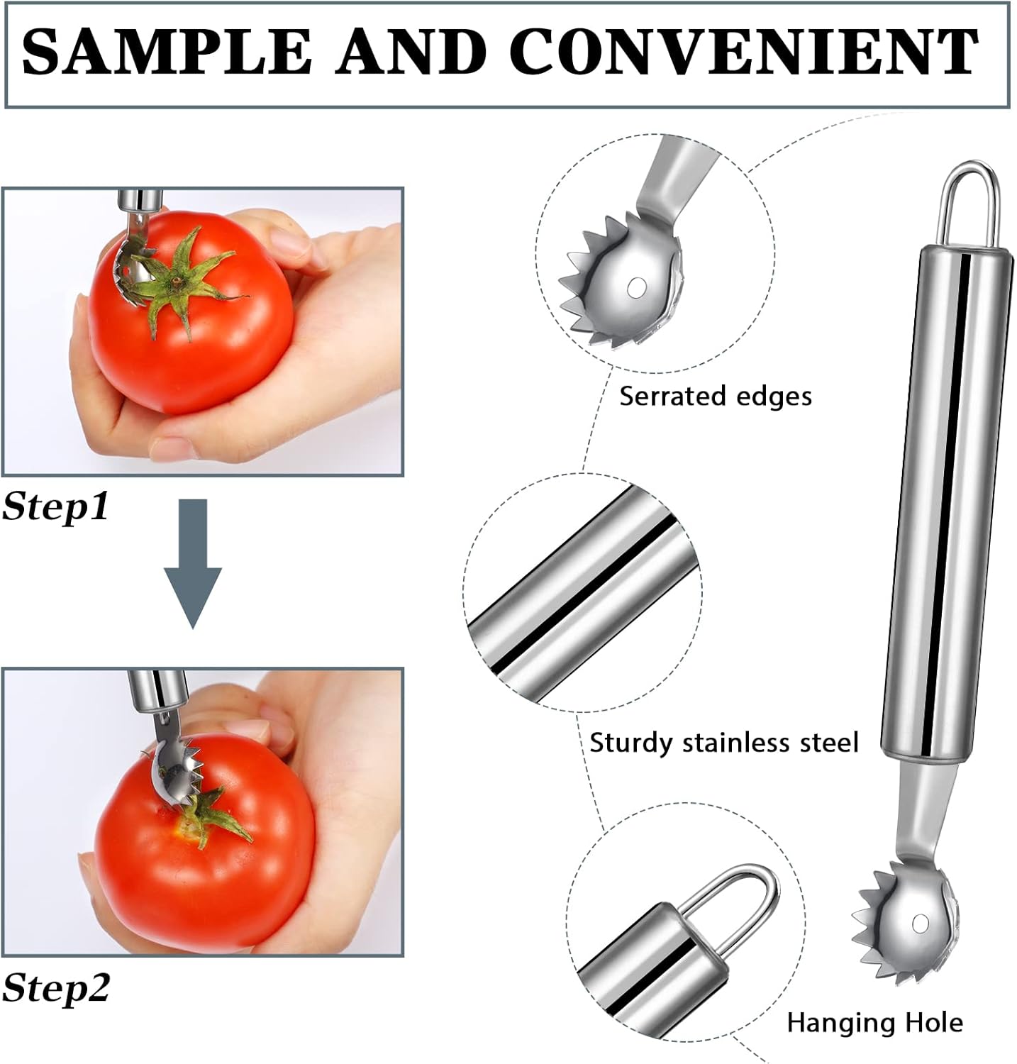 4-Piece Strawberry Huller and  - Strawberry Huller incelemesi ve fiyatı