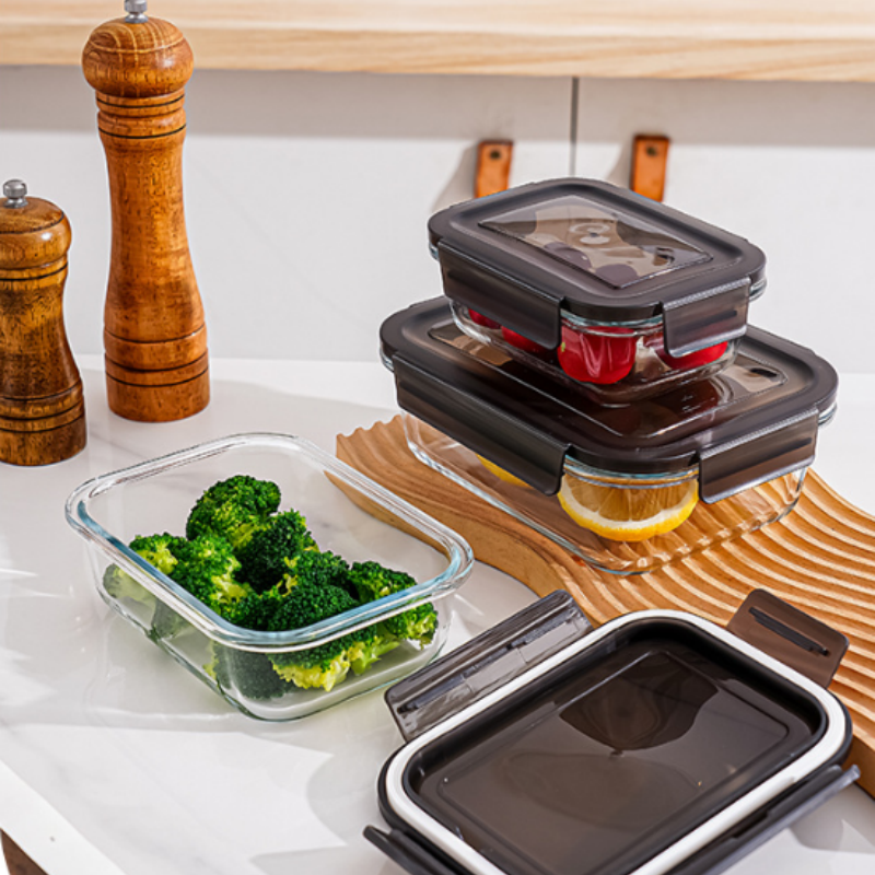 LUSQI Heat Resistant Glass Lun - Meal Prep Glass Containers Oven Safe incelemesi ve fiyatı