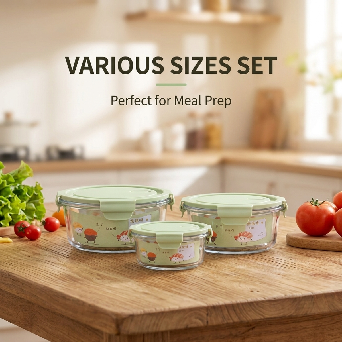 Shatterproof Matcha Green Glas - Meal Prep Glass Containers Oven Safe incelemesi ve fiyatı