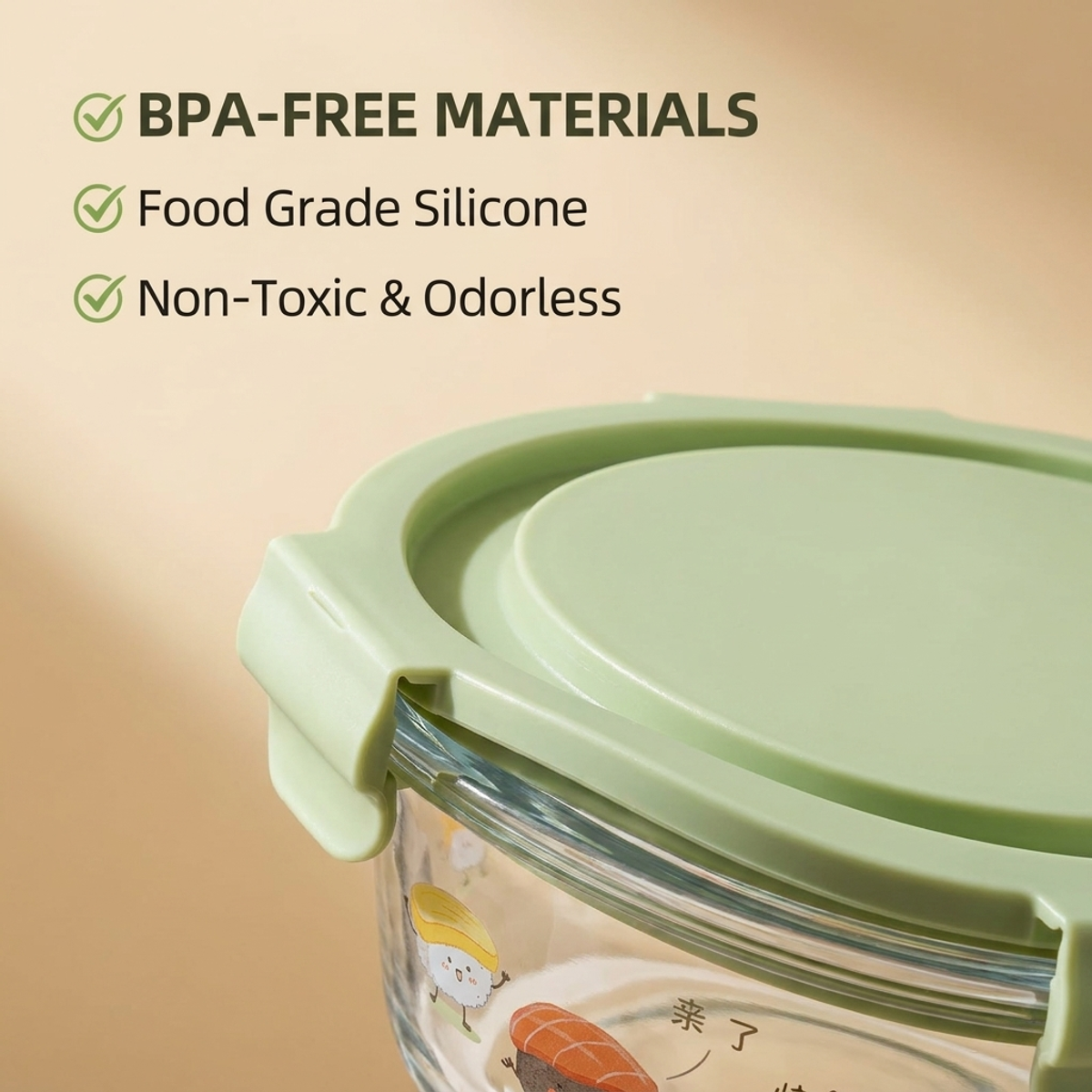 Shatterproof Matcha Green Glas - Meal Prep Glass Containers Oven Safe incelemesi ve fiyatı