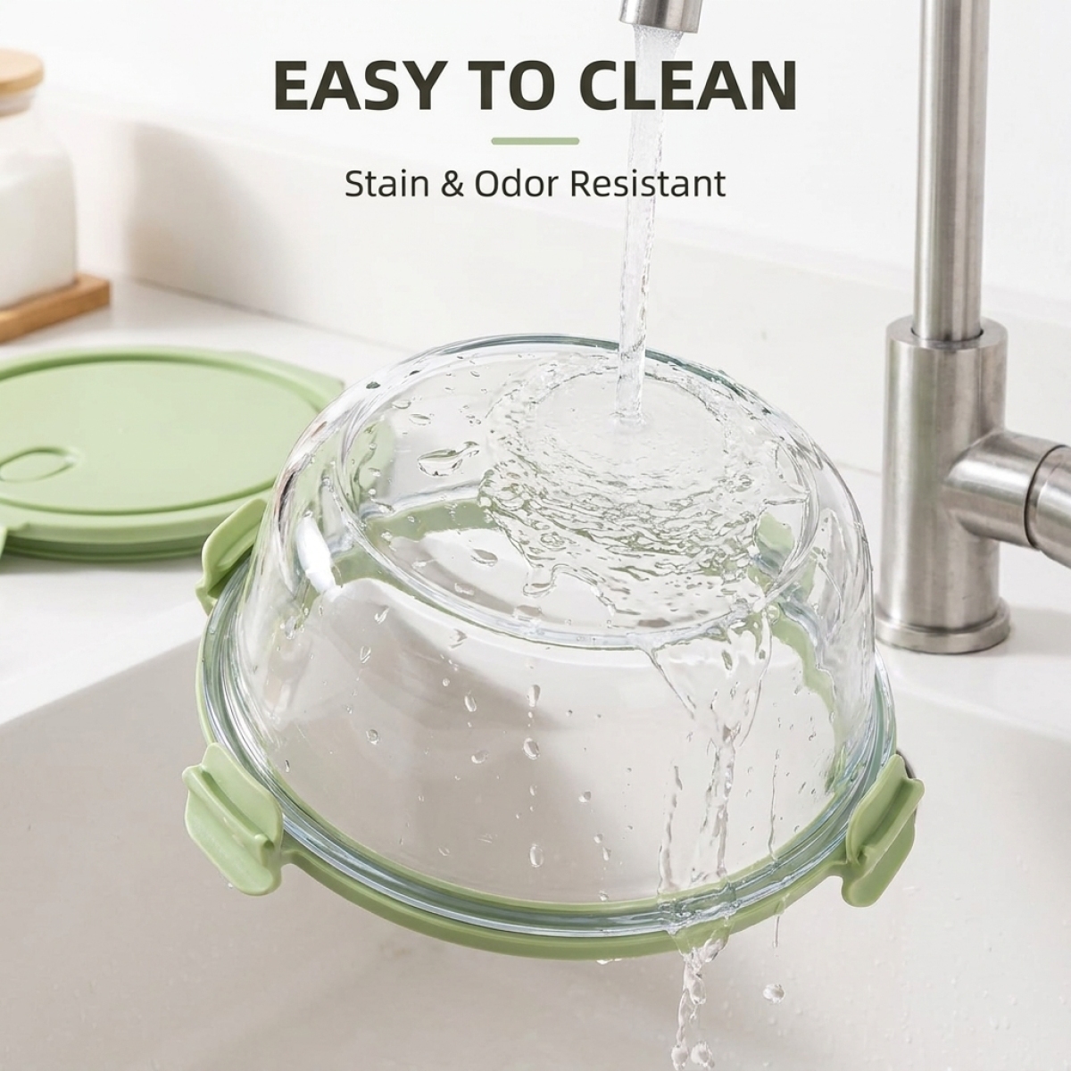 Shatterproof Matcha Green Glas - Meal Prep Glass Containers Oven Safe incelemesi ve fiyatı